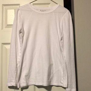White Athletic Long Sleeve